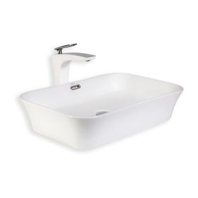 Lena E-4160 Beyaz Tezgah Üstü Lavabo