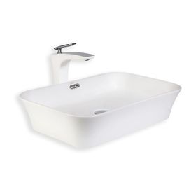 Lena E-4160 Beyaz Tezgah Üstü Lavabo