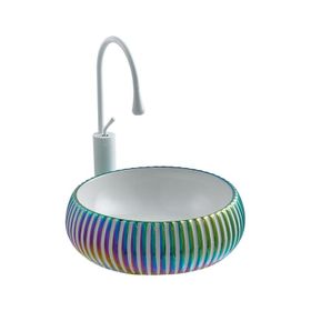 Lena E-4161M Tezgah Üstü Porselen Lavabo