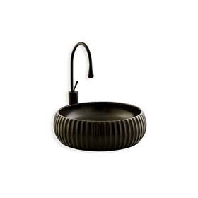 Lena E-4161S Siyah Tezgahüstü Lavabo