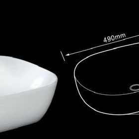 Lena E-4613 Tezgah Üstü Porselen Lavabo