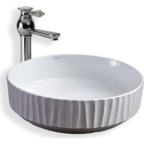 Lena E-4614 Tezgah Üstü Porselen Lavabo