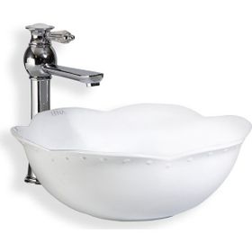 Lena E-4615 Tezgah Üstü Porselen Lavabo