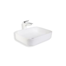 Lena E-4619 Beyaz Tezgah Üstü Porselen Lavabo