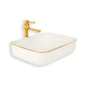 Lena E-4619A Tezgah Üstü Porselen Lavabo