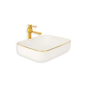 Lena E-4619A Tezgah Üstü Porselen Lavabo