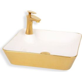 Lena E-4620A Tezgah Üstü Porselen Lavabo