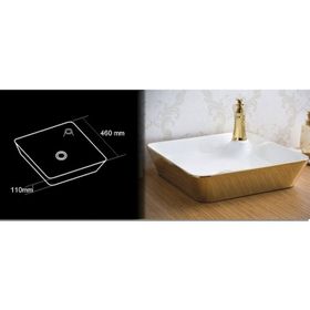 Lena E-4620A Tezgah Üstü Porselen Lavabo