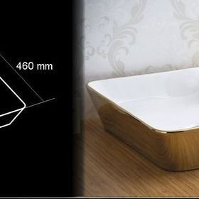 Lena E-4620A Tezgah Üstü Porselen Lavabo