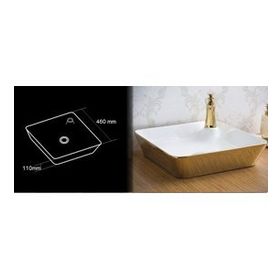 Lena E-4620A Tezgah Üstü Porselen Lavabo