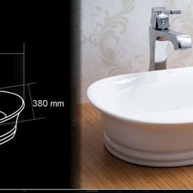 Lena E-4802 Tezgah Üstü Porselen Lavabo