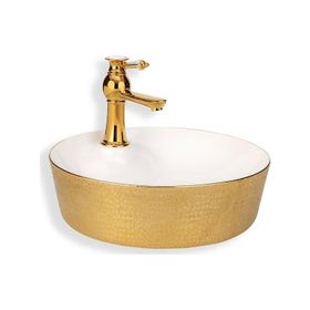 Lena E-5001A Altın Tezgah Üstü Lavabo