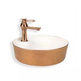 Lena E-5001R Bakır Tezgah Üstü Lavabo