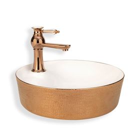 Lena E-5001R Bakır Tezgah Üstü Lavabo