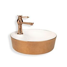Lena E-5001R Bakır Tezgah Üstü Lavabo