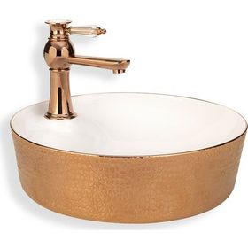 Lena E-5001R Tezgah Üstü Özel Seri Porselen Lavabo