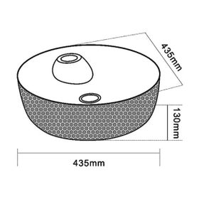 Lena E-5002G Porselen Lavabo