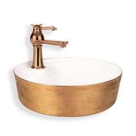 Lena E-5002R Tezgah Üstü Özel Seri Porselen Lavabo