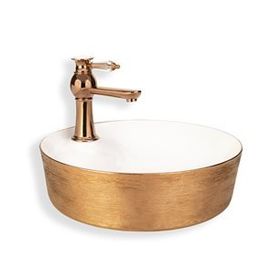 Lena E-5002R Tezgah Üstü Özel Seri Porselen Lavabo
