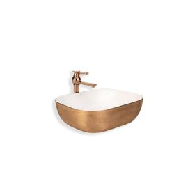 Lena E-5003R Tezgah Üstü Porselen Lavabo