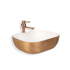 Lena E-5003R Tezgah Üstü Porselen Lavabo