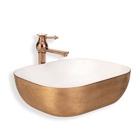 Lena E-5003R Tezgah Üstü Porselen Lavabo