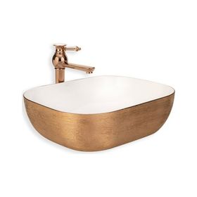 Lena E-5003R Tezgah Üstü Porselen Lavabo