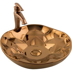 Lena E-5006R Tezgah Üstü Porselen Lavabo
