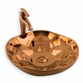 Lena E-5006R Tezgah Üstü Porselen Lavabo