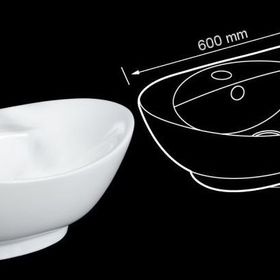Lena E-5080 Tezgah Üstü Porselen Lavabo