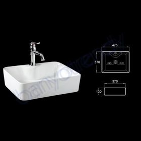 Lena E-5405 Tezgah Üstü Lavabo