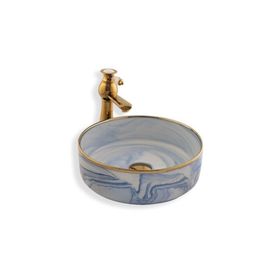 Lena E-7024 Tezgah Üstü Porselen Lavabo