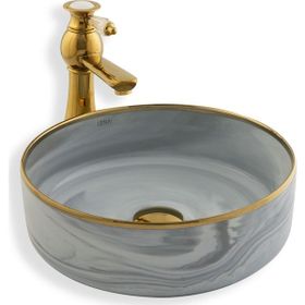 Lena E-7026 Tezgah Üstü Porselen Lavabo