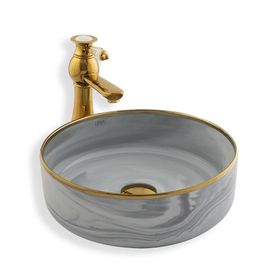 Lena E-7026 Tezgah Üstü Porselen Lavabo
