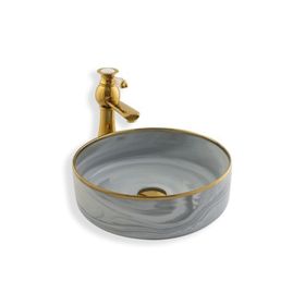 Lena E-7026 Tezgah Üstü Porselen Lavabo