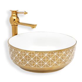 Lena E-8114 Tezgah Üstü Porselen Lavabo