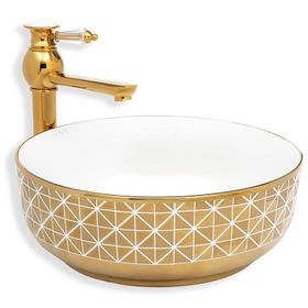 Lena E-8114 Tezgah Üstü Porselen Lavabo
