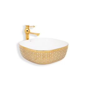 Lena E-8128 Tezgah Üstü Porselen Lavabo