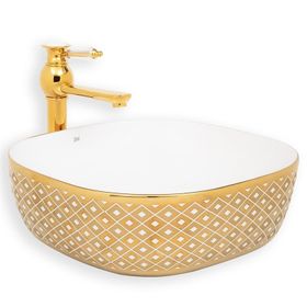 Lena E-8128 Tezgah Üstü Porselen Lavabo