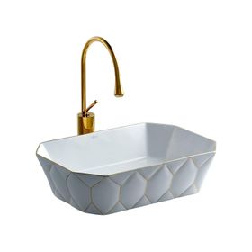 Lena E-8141 Altın Tezgah Üstü Lavabo