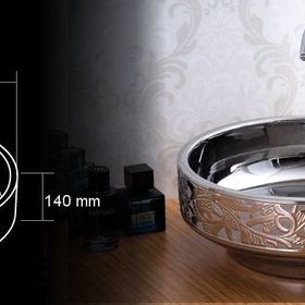 Lena E-8220 Tezgah Üstü Porselen Lavabo