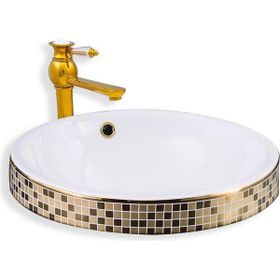 Lena E-8301 Tezgahüstü Porselen Lavabo