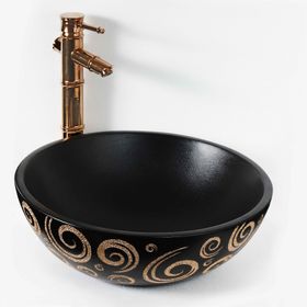 Lena E-9002 Tezgah Üstü Özel Seri Porselen Lavabo