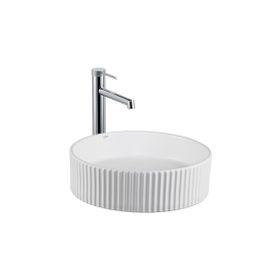 Lena E-W1001MB Beyaz Tezgahüstü Lavabo