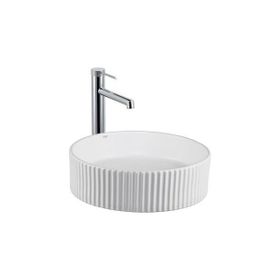 Lena E-W1001MB Beyaz Tezgahüstü Lavabo