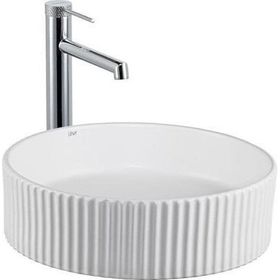 Lena E-W1001MB Beyaz Tezgahüstü Lavabo