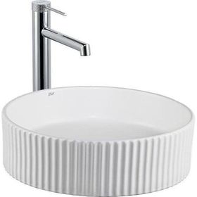 Lena E-W1001MB Beyaz Tezgahüstü Lavabo
