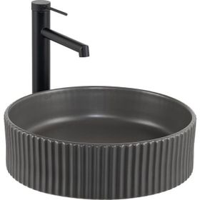 Lena E-W1001MF Mat Füme Tezgah Üstü Lavabo