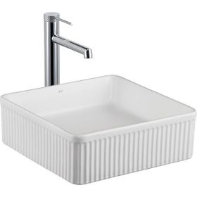 Lena E-W1003MB Beyaz Tezgahüstü Lavabo