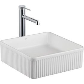 Lena E-W1003MB Beyaz Tezgahüstü Lavabo